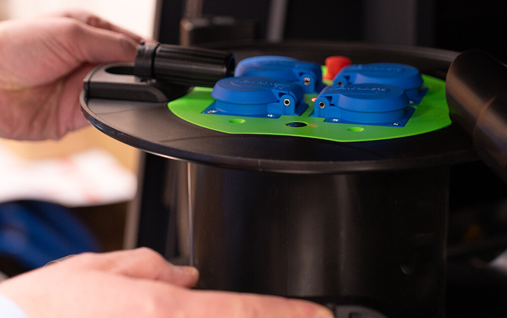 Elektron-Berlin | Gravur auf Trommel | Gravur_ELTROM_gelb